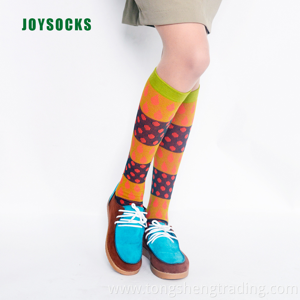 Contrast Color Knee High Socksjsfezt15007c 3